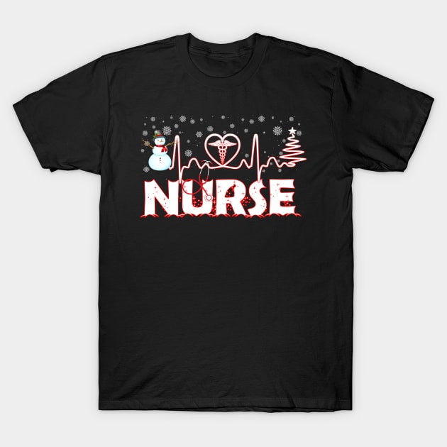 Nurse Christmas Costume Gift Ugly Chrismas Costume For Nurse T-Shirt by aaltadel